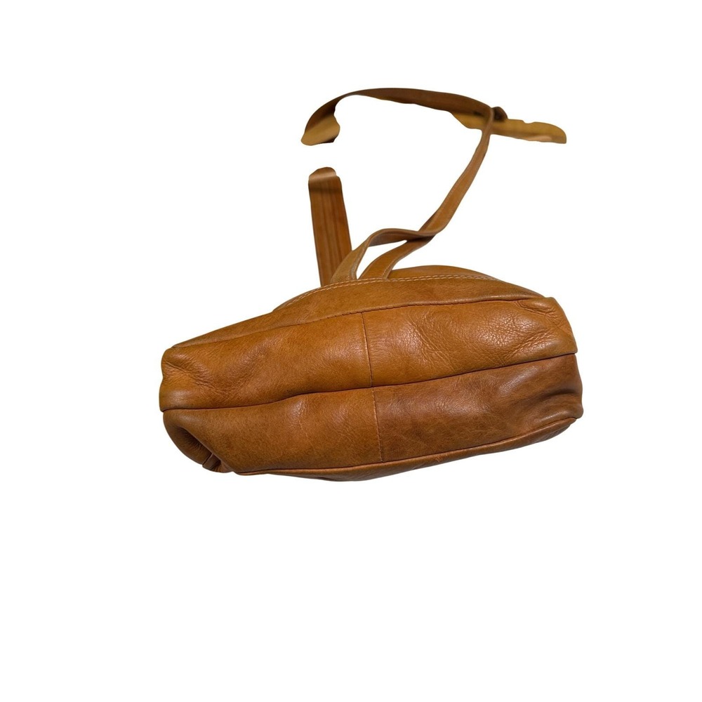 Chaos Leather Collection Vintage Sling Backpack Convertible Tan Leather Bag OS - Picture 10 of 11